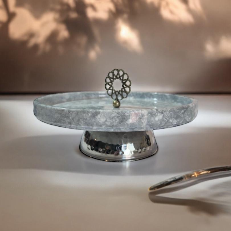 Silver-Footed Serving Dish