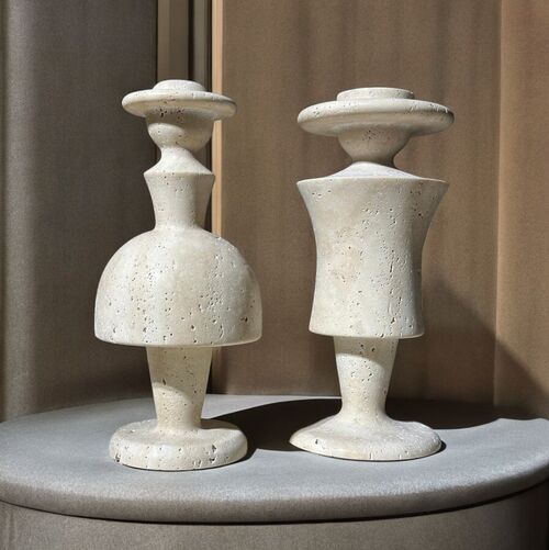 Twin Travertine Set