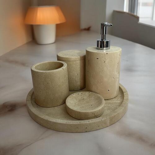 Travertine Bathroom Set Of 5